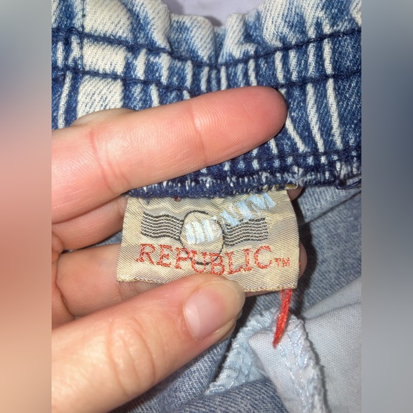 Vintage Acid Wash Denim Joggers - Picture 9 of 13